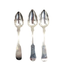 Group of 3 American Coin Silver Spoons - 4.5 ozt