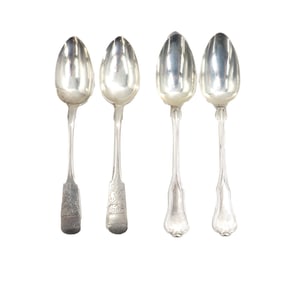 Group of (4) European 800 Silver Spoons - 8.4 ozt