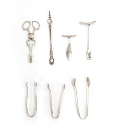 (7) English and American Miscellaneous Sterling Silver Pieces - 3.870 ozt.
