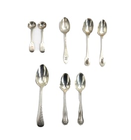(8) Miscellaneous English and American Sterling Silver Spoons - 5.980 ozt.