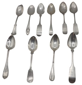 (10) Various English and American Sterling Silver Spoons - 16.99 ozt.