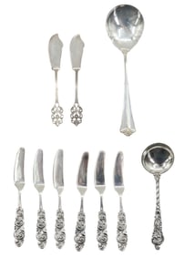 (10) Marked 830 Flatware Pieces - 5.560 ozt.