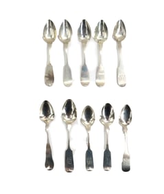 (10) American Sterling Silver Spoons - 5.15 ozt.