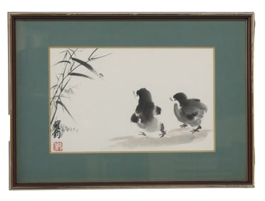 Chinese School, Style of Qi Baishi (1864-1957) Ink and Wash Painting