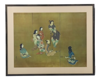 After Shibata Zeshin (1807-1891) Japanese, Print "Samurai"
