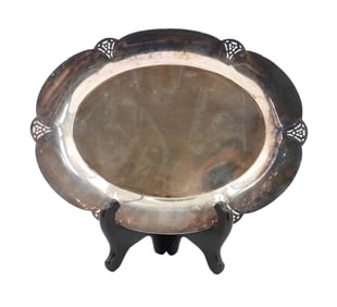 Antique American William Rogers Silver Plated Serving Tray