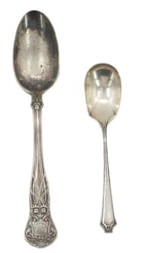 Gorham Hotel Astor Silverplate and Gorham King Albert Sterling Spoon - 1.05 ozt