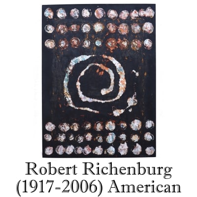 Robert Richenburg (1917-2006) American, Impressive Oil on Canvas Abstract Expressionist "Sign of