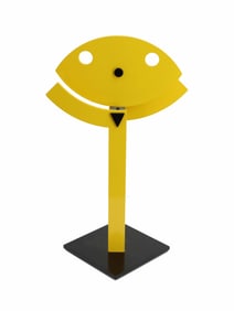 Jorge Blanco (Born 1945) Venezuelan/American, Mid Size Modernist Aluminum and Acrylic Sculpture "Smi