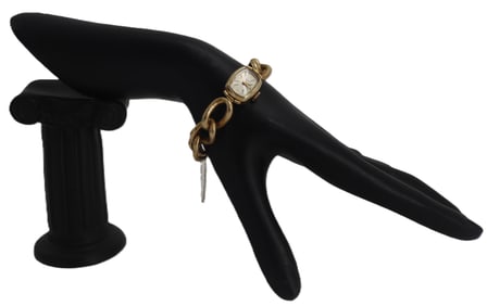 Tissot Wind Up Wristwatch With 14k Gold Band - Gross 22.3 g.