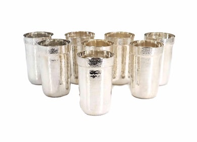 (8) Italian Buccellati Sterling Silver Drinking Cups - 53.190ozt.