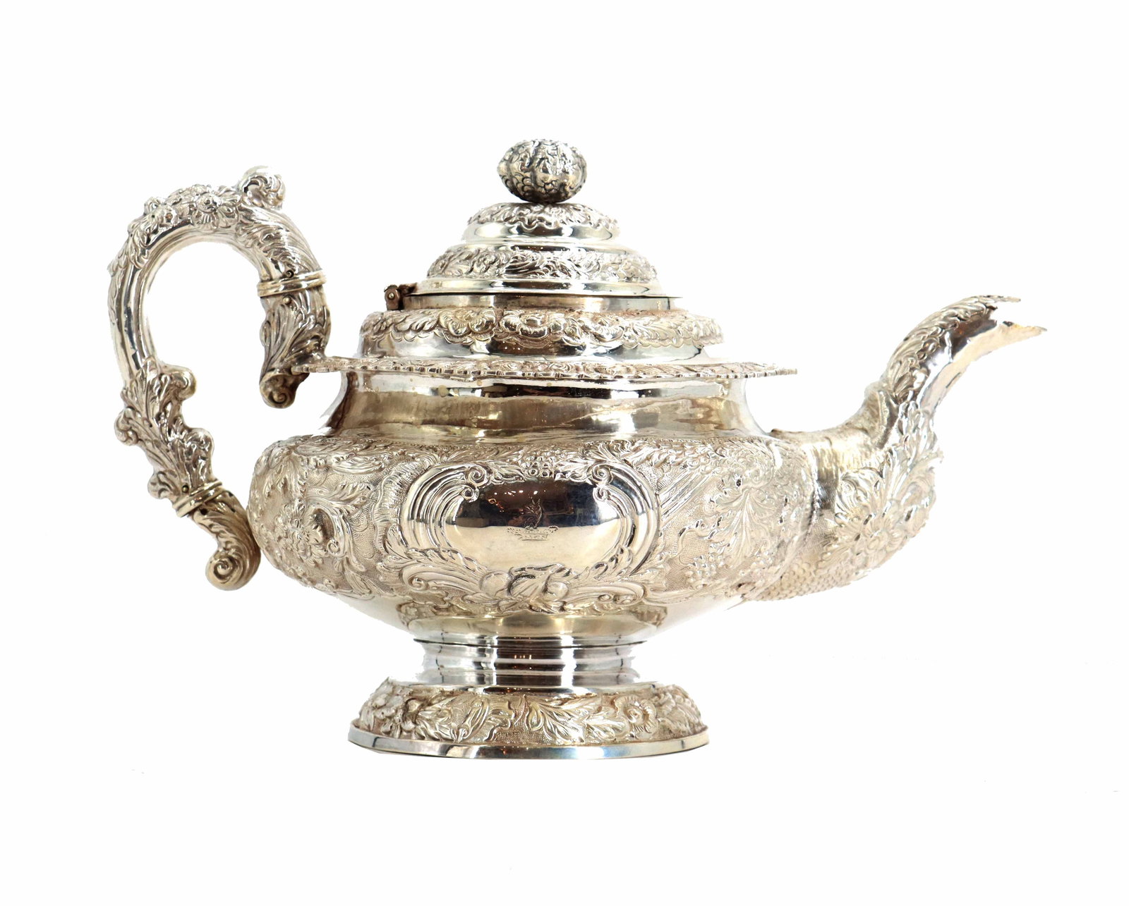 Early 19th Century Irish Sterling Silver Tea Pot - 27.850 ozt. (1 of 19)