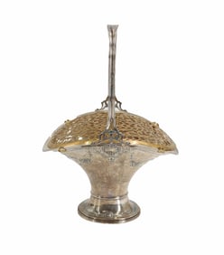 Gorham Sterling Silver Reticulated Top Easter Basket - 43.780 ozt.