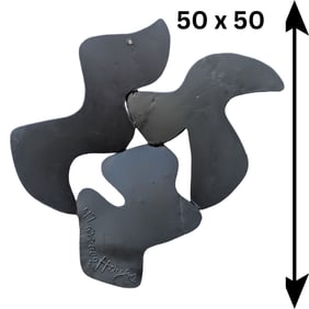 David Hayes (1931-2013) American, Polychrome Painted Abstract Hanging Steel Sculpture