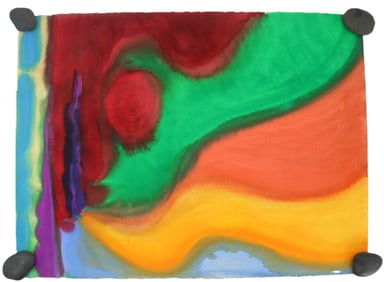 David Hayes (1931-2013) American, Abstract Gouache on Paper