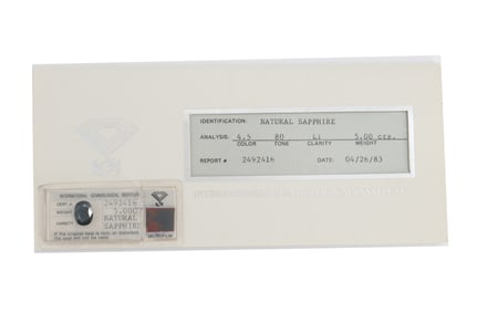 Natural Oval Cut Sapphire Sealed with Test - 5 Carats