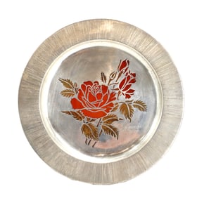 Carole Stupell Ltd. Sterling Silver and Pluma Azteca Plate - Gross 13.545 ozt.