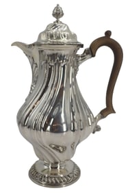 English Crichton Bros Sterling Silver Coffeepot - Gross 21.265 ozt.
