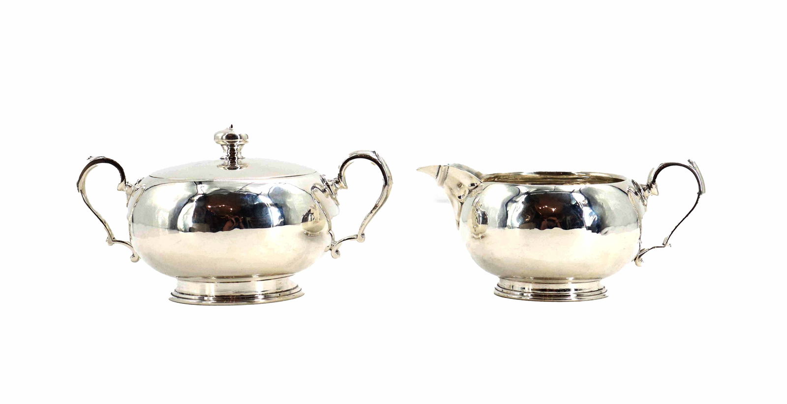 (2) Crichton Bros Sterling Silver Creamer and Sugar Bowl - 14.990 ozt. (1 of 17)