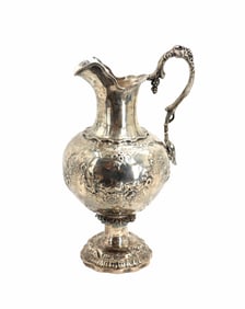 N. A. Freeman (19th Century) American, Unmarked Sterling Silver Pitcher - 37.695 ozt.