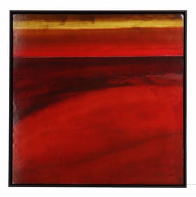 Signed Doyle (20th Century) American, Oil on Canvas Color Field Abstract