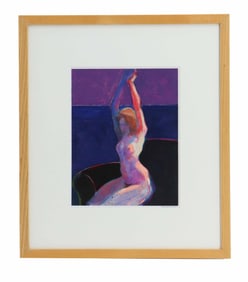 Richard Thomas (21st Century) American, Watercolor and Acrylic Figurative Expressionist