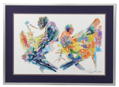 Michael Smiroldo (Born 1946) American, Watercolor of Jazz Musicians
