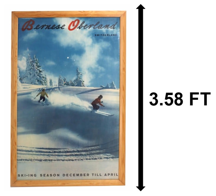 Vintage Bernese Oberland Switzerland Travel Poster (1 of 9)