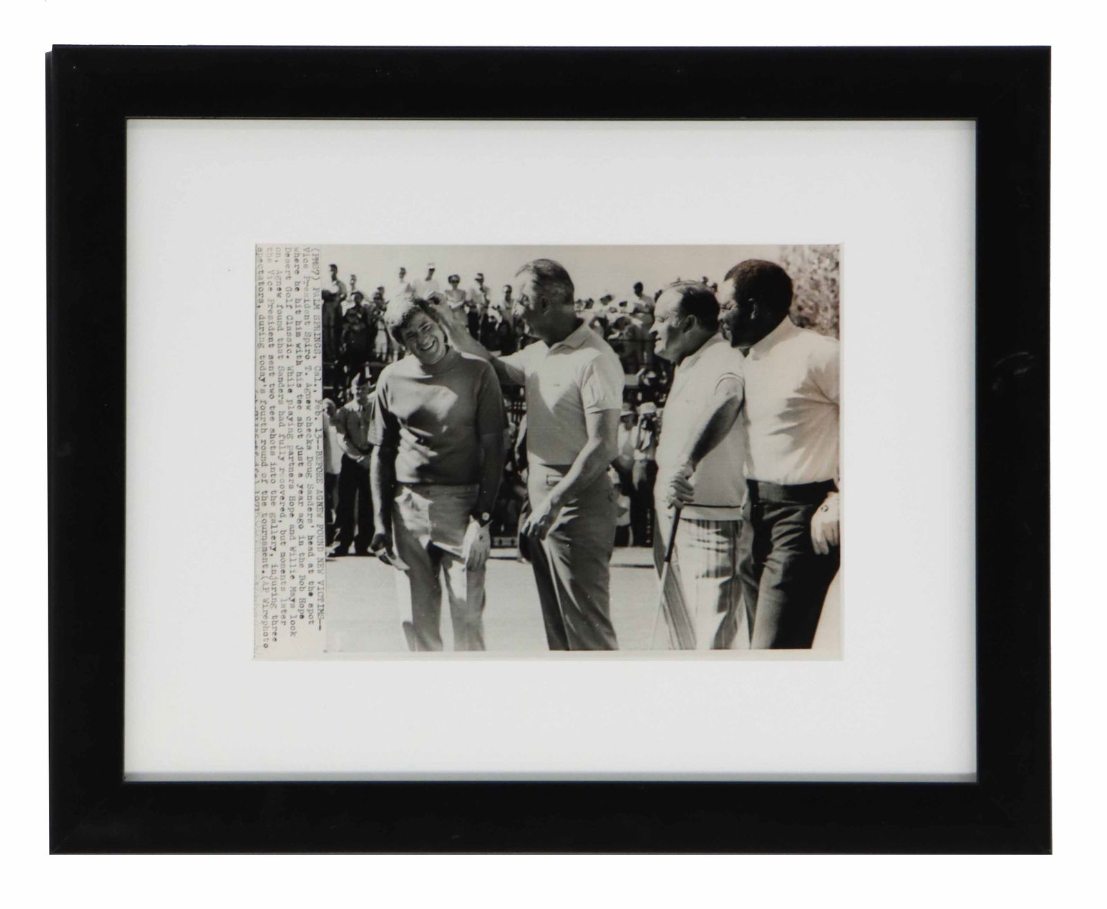 1972 Photo of Bob Hope & Vice President Spiro Agnew with Willie Mays & Doug Sanders at the Bob Hope (1 of 7)