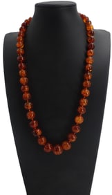 Single Strand Amber Necklace