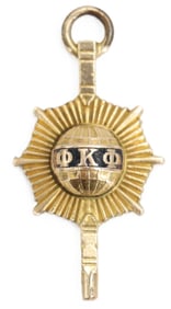 Tested 10k Gold Phi Kappa Phi Fraternity Honor Society Pendant- Gross 2.5 g.