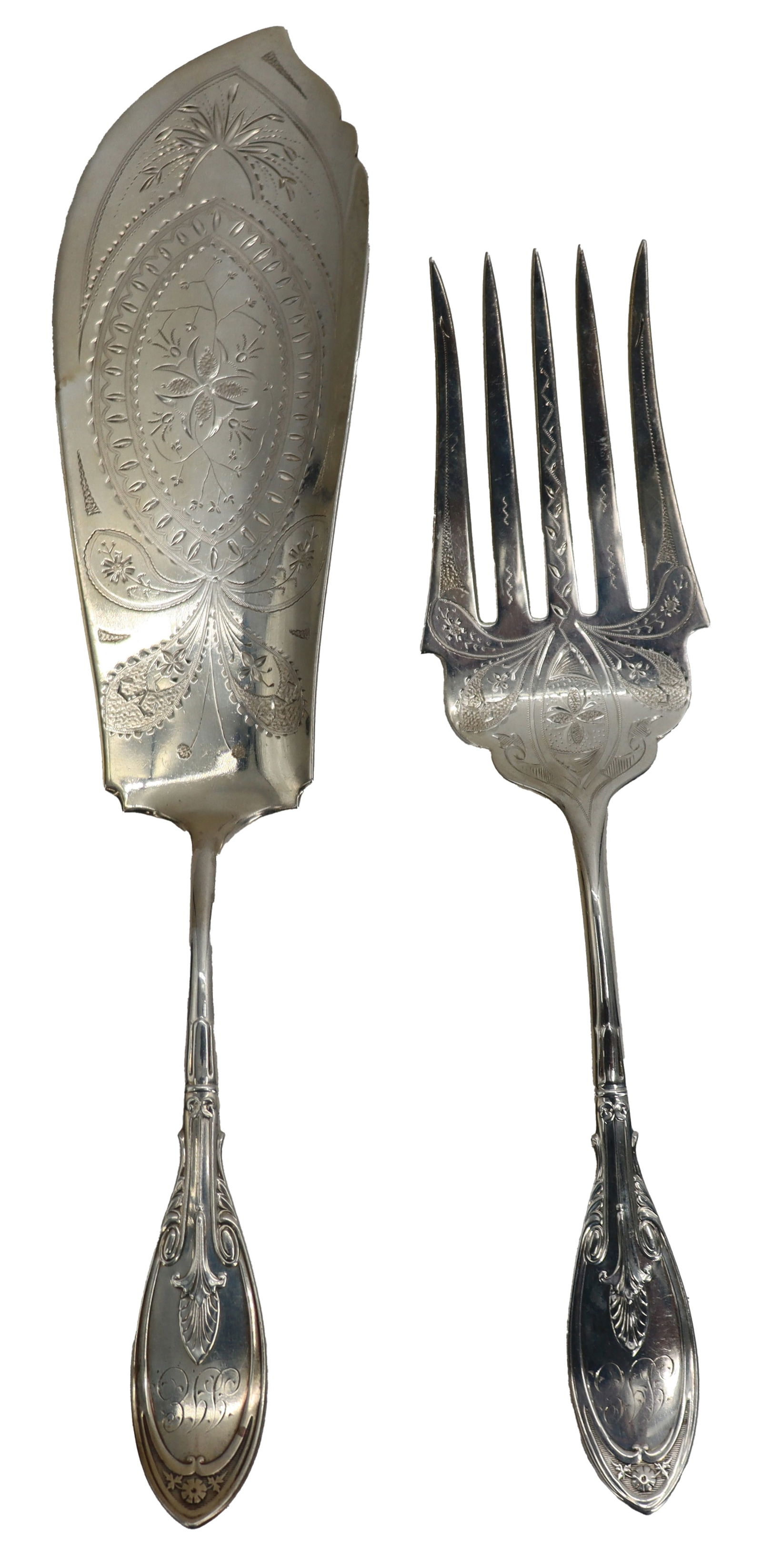 (2) Piece American Sterling Silver Fish Serving Set - 7.015 ozt. (1 of 15)