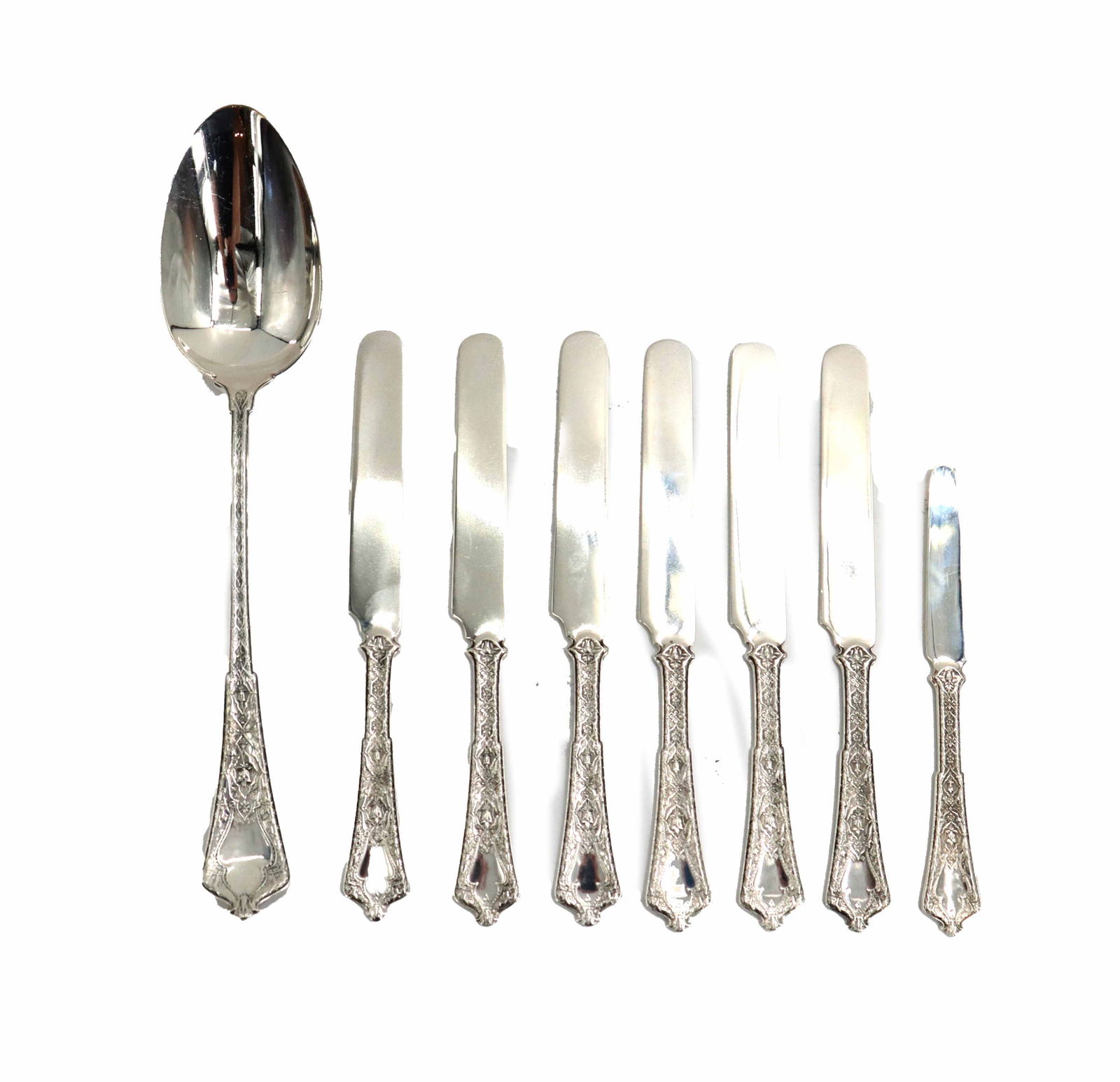 (7) Tiffany & Co. Sterling Silver Flatware Pieces - 16.165 ozt. (1 of 12)
