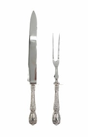 (2) Piece Gorham Sterling Silver Handled Carving Set