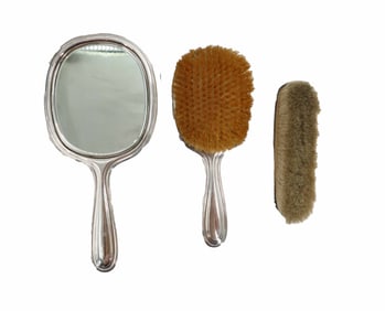 Tiffany & Co. Sterling Silver (3) Piece Vanity Set