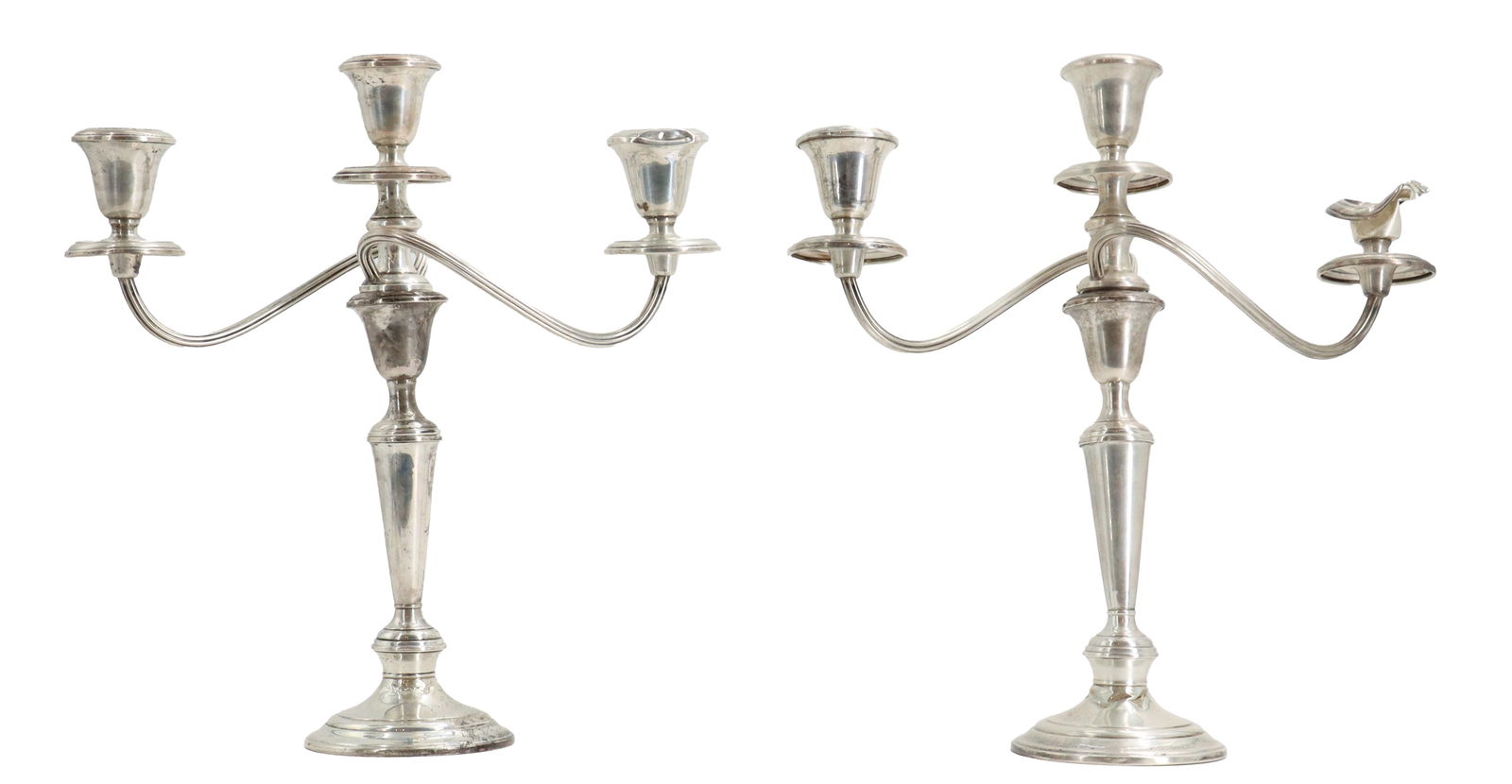 (2) Gorham Sterling Silver Weighted Candelabras - AS IS (1 of 15)