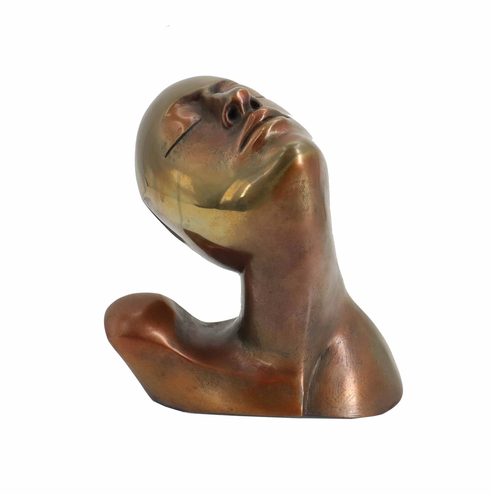 Mark Pilato (Born 1968) American, "The Thinker" Bronze Bust (1 of 16)