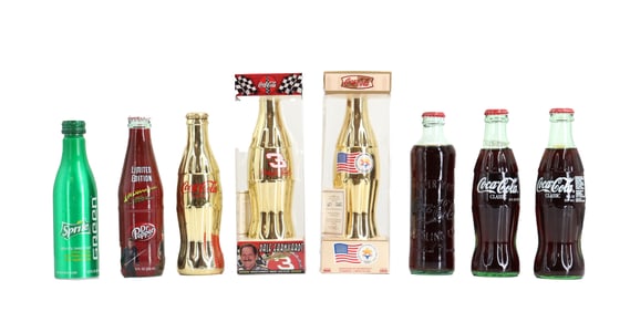 (8) Vintage Coca-Cola Collectibles Harry Potter, Indiana Jones, NASCAR, Coke