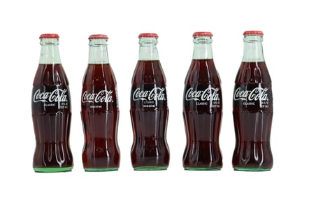 (5) Presidential Labeled Vintage Coca-Cola Bottles