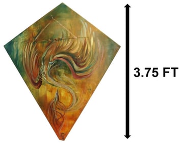 Michael Pukac (Born 1980) American, Kite-Shaped Oil on Canvas