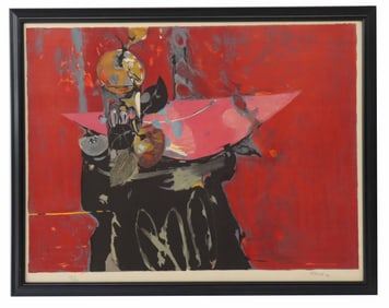 Andres Segovia (1929-1996) Argentian/Spanish, Abstract Expressionist Lithograph