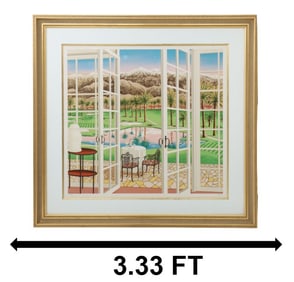 Fanch (Francois) Ledan (Born 1949) French/American, Lithograph "Palm Springs"