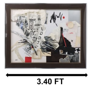 Shirley Hammett (20th/21st Century) Texas, Watercolor and Collage