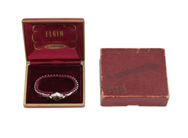 Elgin Ladies Wrist Watch in Original Case and Box - AS IS