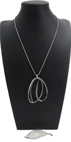 Sterling Silver and Enamel Brooch & Sterling Silver Pendant - Gross 1.025 ozt.