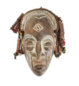 African Chokwe Wooden Ritual Mask