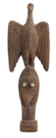 Papua New Guinean Carved Wooden Birds Sculptural Roof Finial