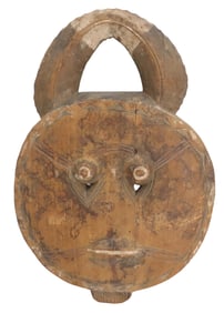West African Baule Kple-Kple Goli Ceremonial Carved Wooden Mask