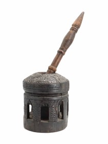 Antique African Hand Carved Wooden Mortar and Pestle