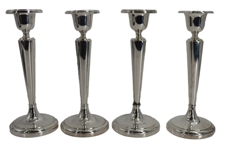 (4) Weighted Sterling Silver Candlesticks